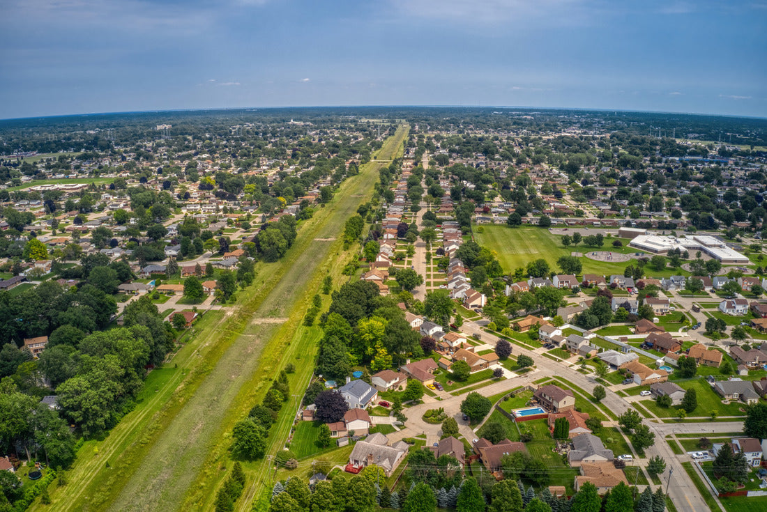 Noah Jigsaw Puzzle Aerial View of the Detroit Suburb of Sterling Heights, Michigan 2000 pieces