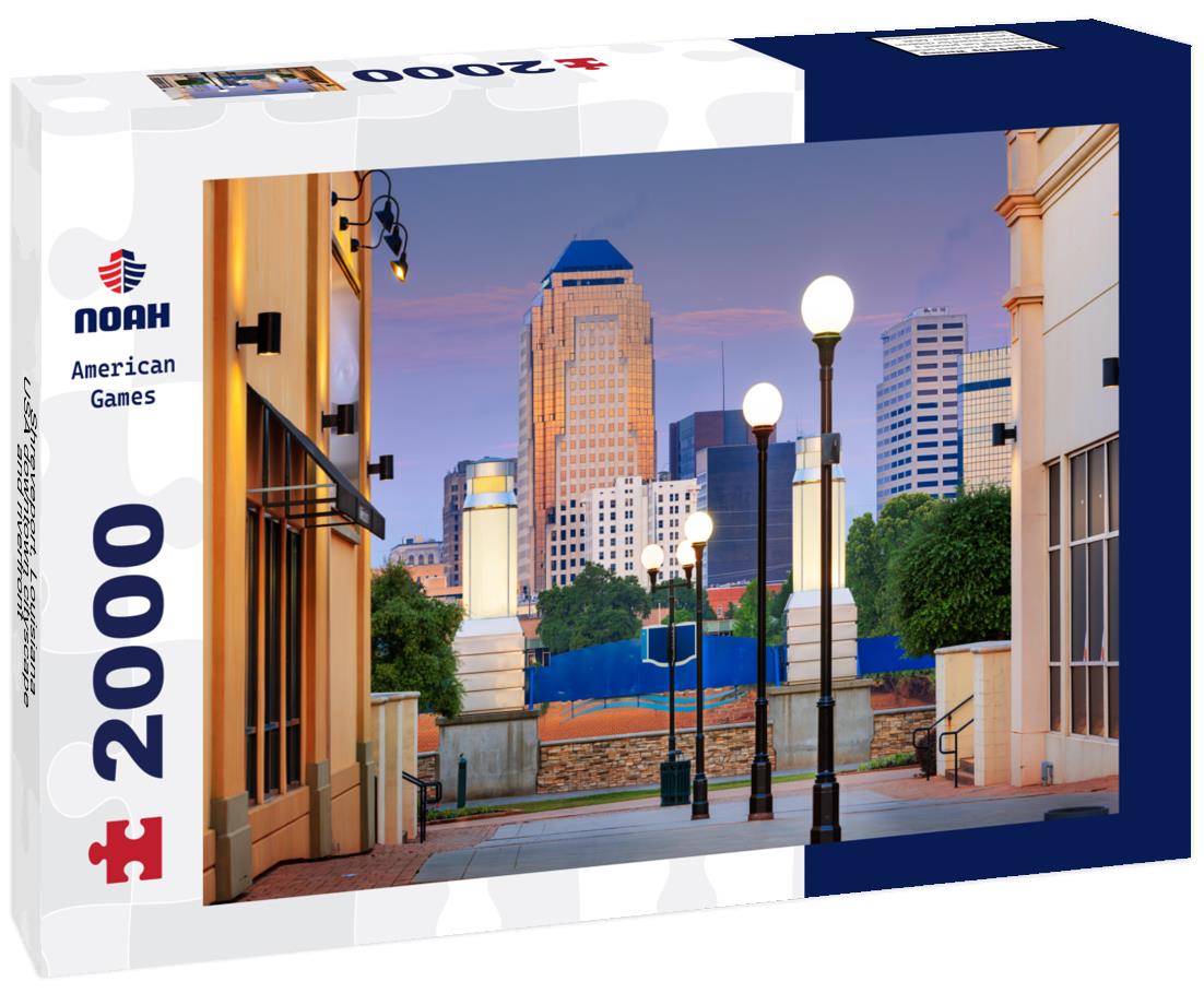 Noah Jigsaw Puzzle Shreveport, Louisiana, USA downtown cityscape and riverfront 2000 pieces