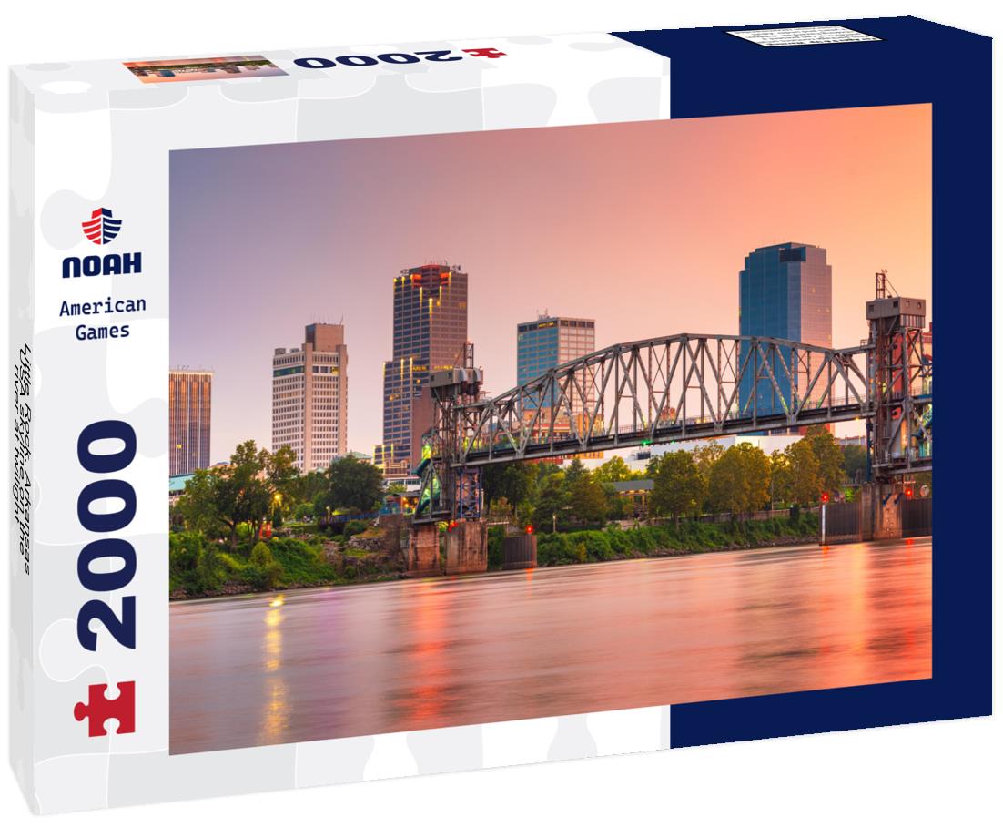Noah Jigsaw Puzzle Little Rock, Arkansas, USA skyline on the river at twilight 2000 pieces