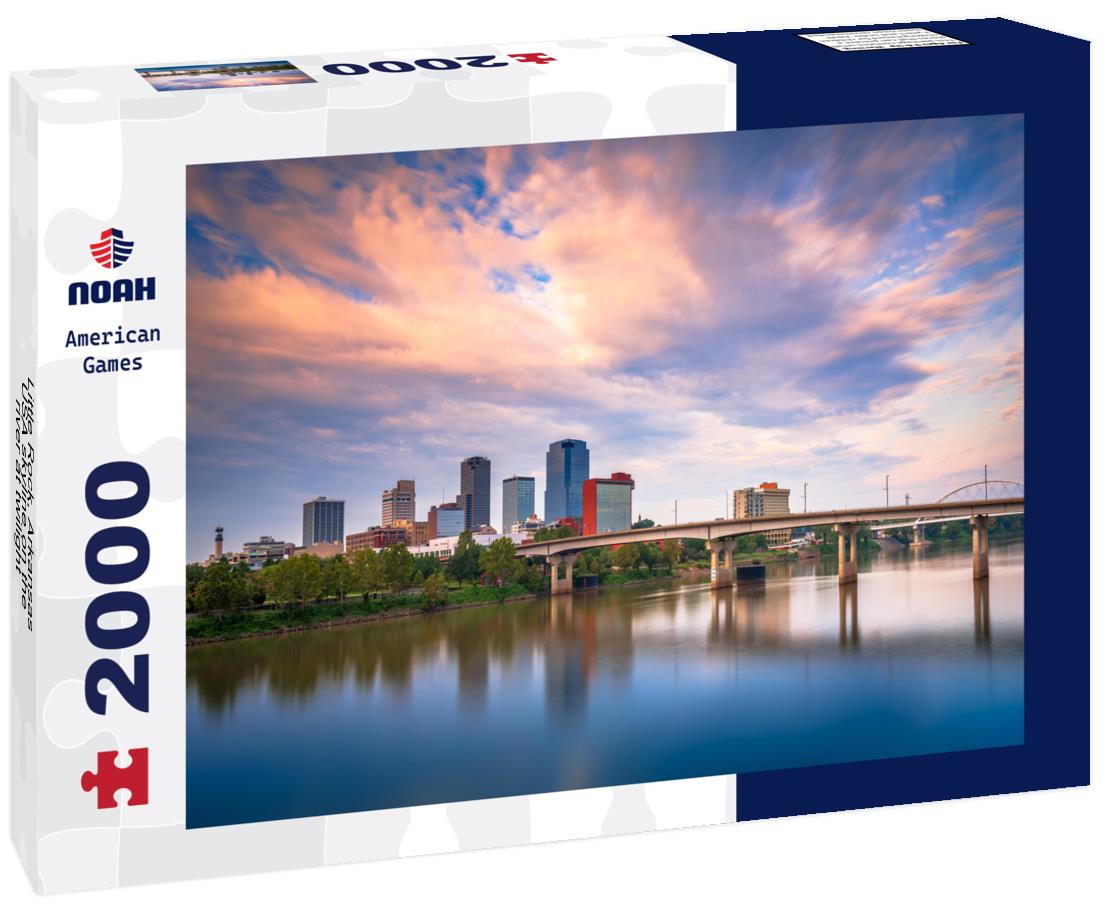 Noah Jigsaw Puzzle Little Rock, Arkansas, USA skyline on the river at twilight 2000 pieces