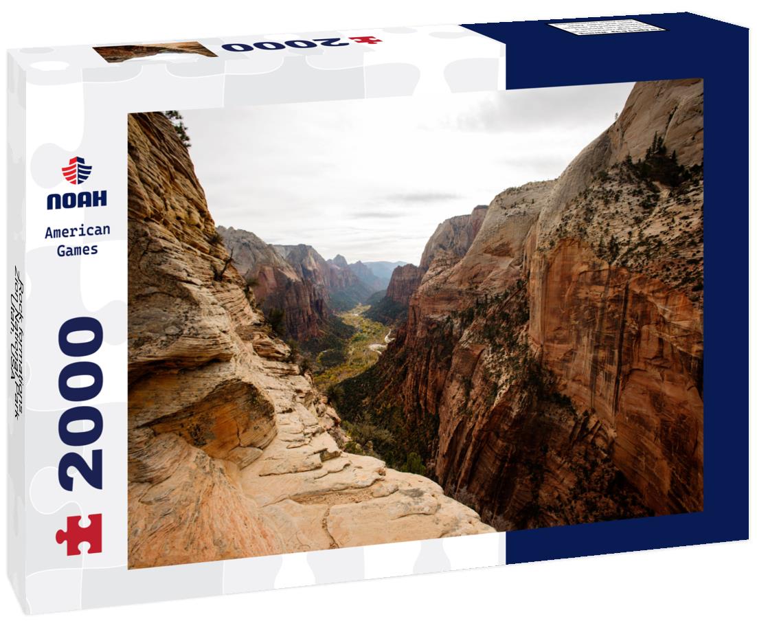 Noah Jigsaw Puzzle Rock formations, Zion National Park, Utah, USA 2000 pieces