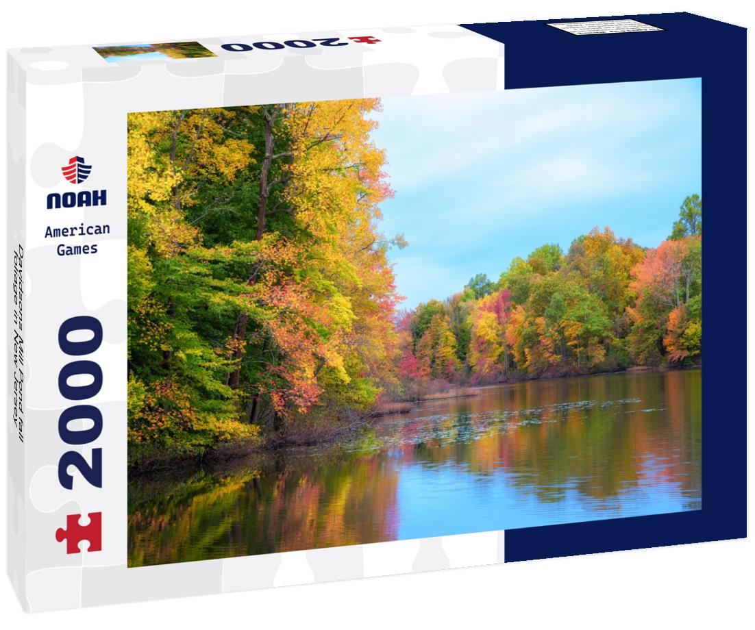 Davidsons Mill Pond fall foliage in New Jersey 2000pc Puzzle