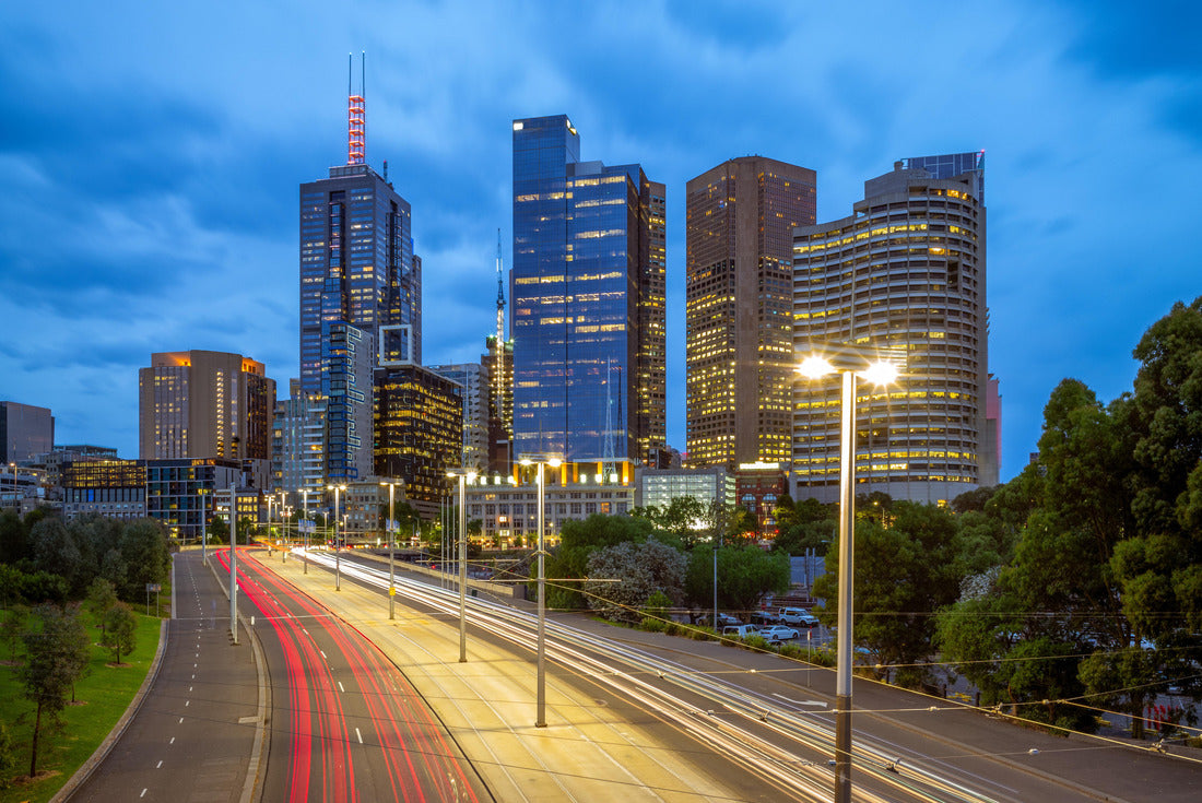 skyline of melbourne at city business district 2000pc Puzzle