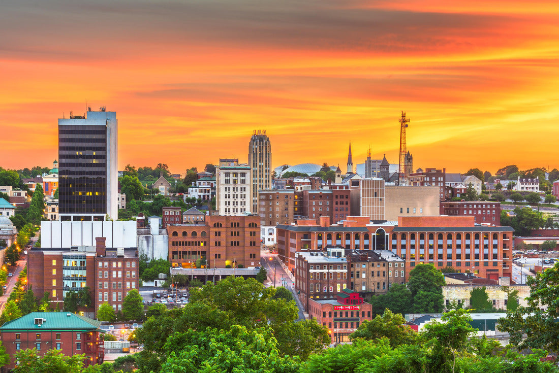 Lynchburg, Virginia, USA downtown city skyline 2000pc Puzzle