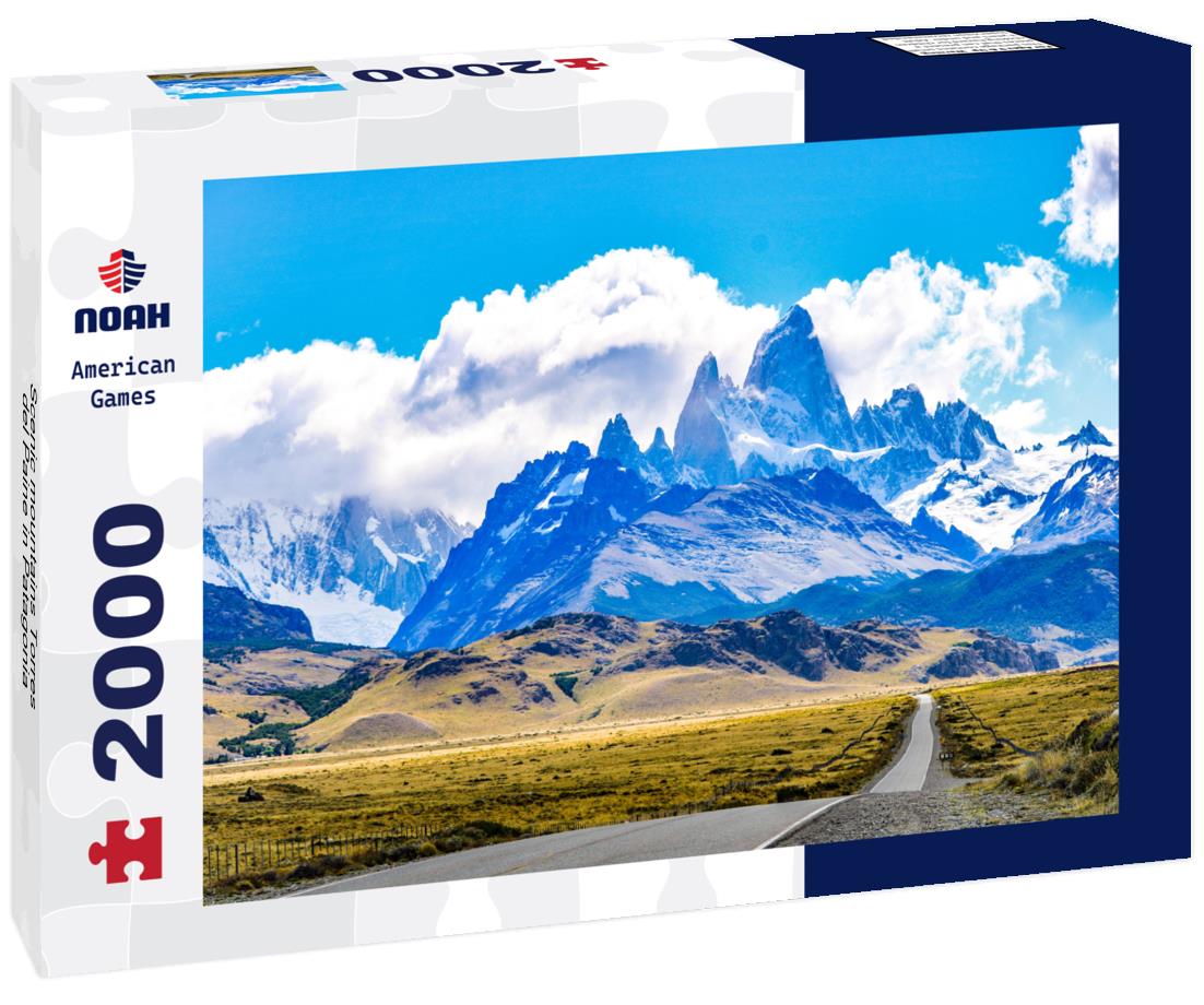 Scenic mountains Torres del Paine in Patagonia 2000pc Puzzle