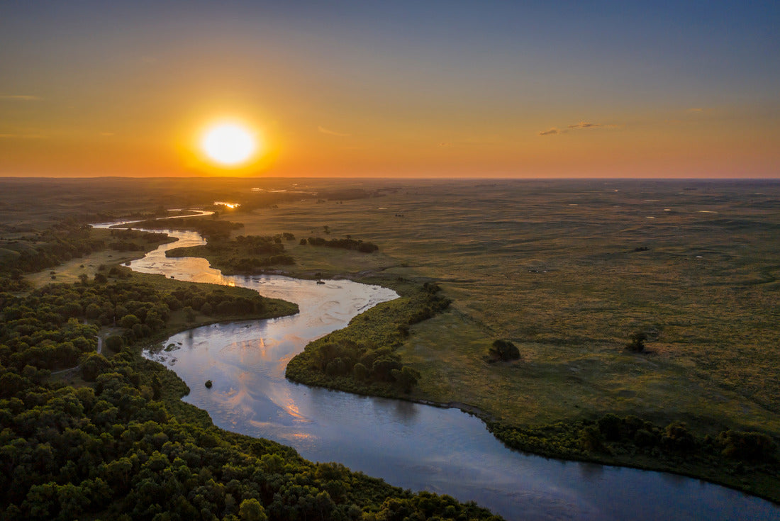 Sunrise over Dismal River, Sandhills Nebraska 2000pc Puzzle