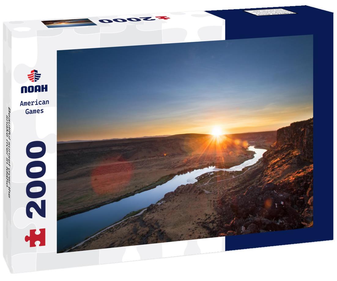 Noah Jigsaw Puzzle Beautiful sunset over the snake river in Idaho 2000 pieces