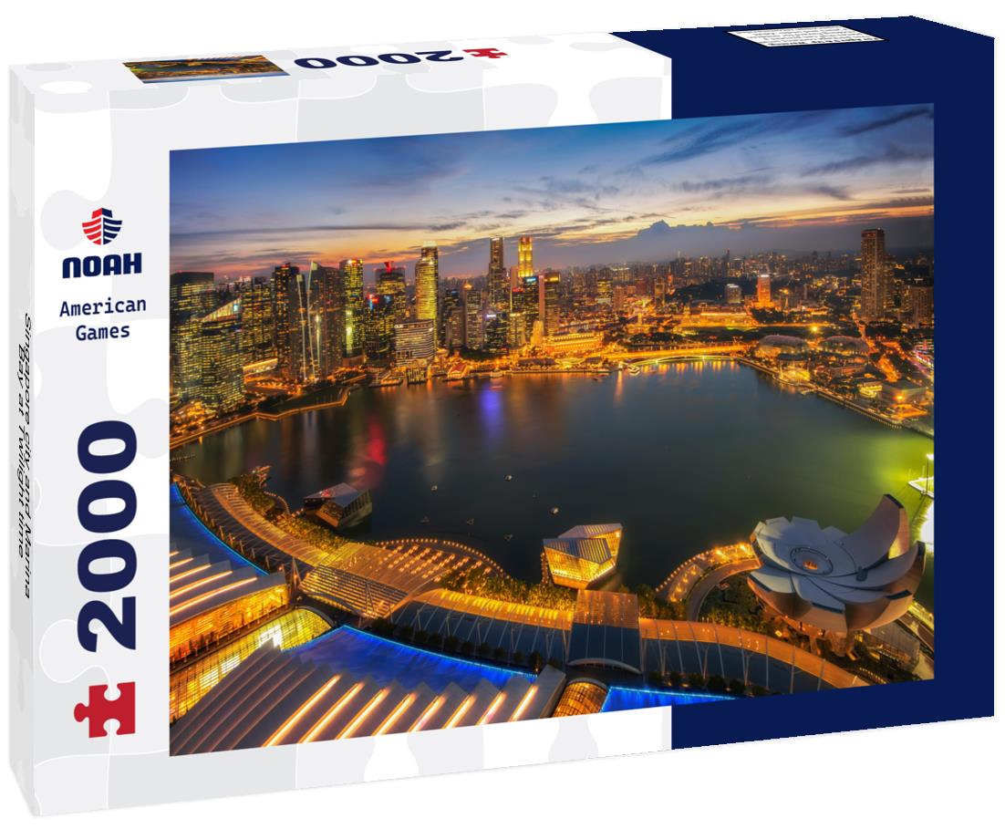Singapore city and Marina Bay at Twilight time 2000pc Puzzle