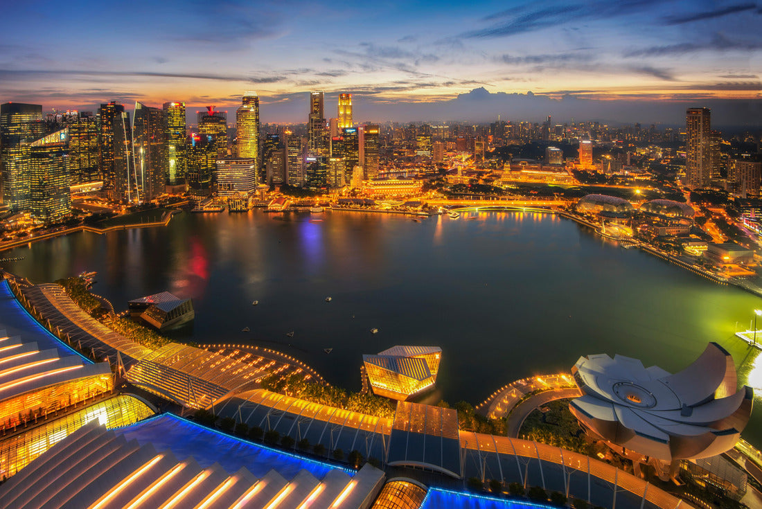 Singapore city and Marina Bay at Twilight time 2000pc Puzzle
