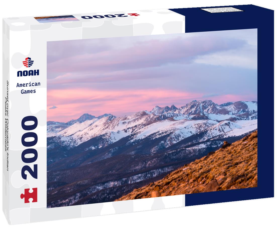 Sunset over Colorado's Indian Peaks Wilderness 2000pc Puzzle