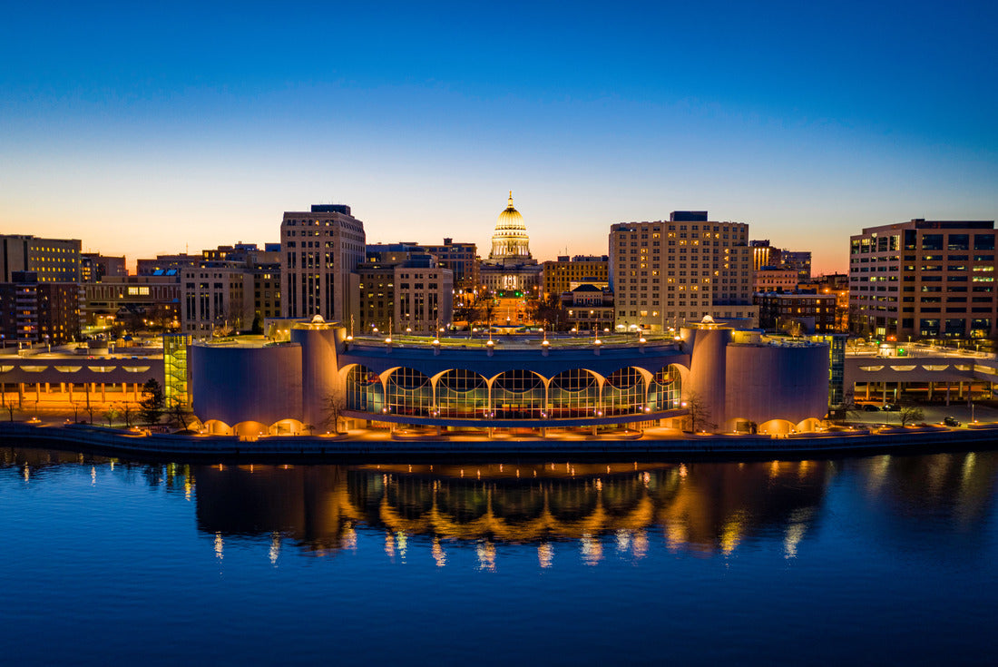 Madison isthmus and capital at dusk, Wisconsin 2000pc Puzzle