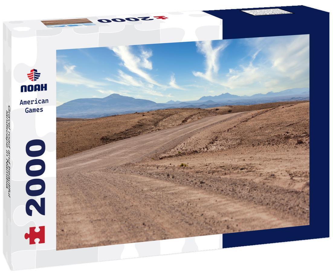 Gravel road and beautiful landscape in Namibia 2000pc Puzzle