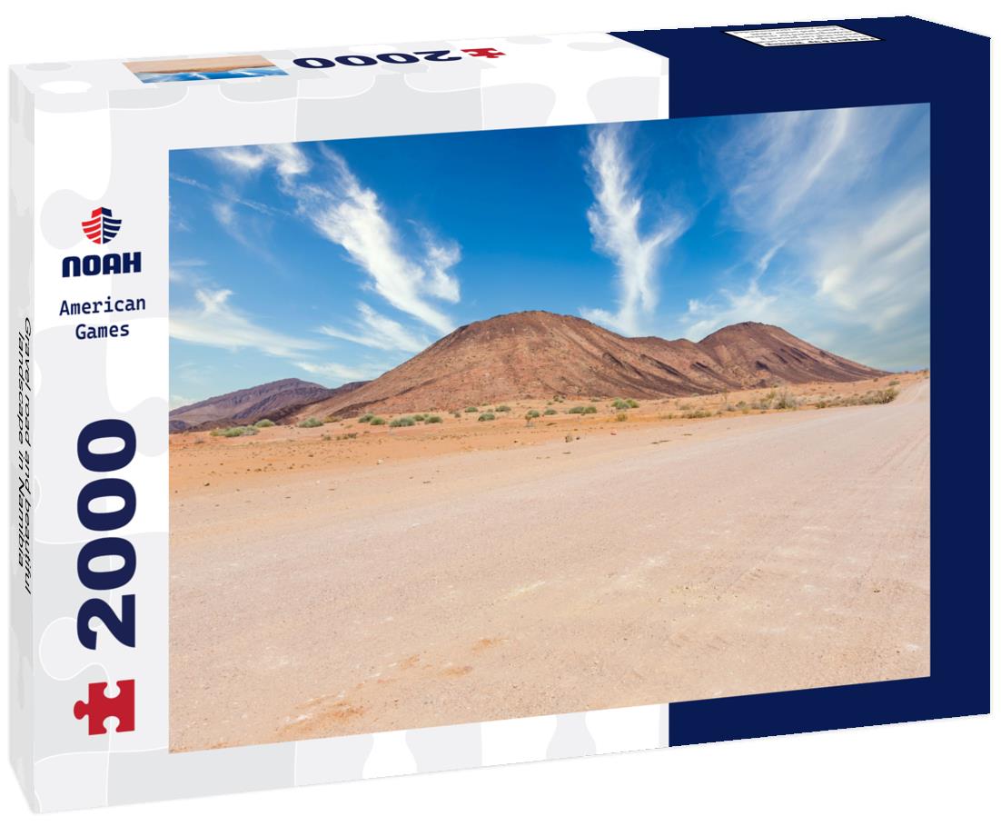 Gravel road and beautiful landscape in Namibia 2000pc Puzzle