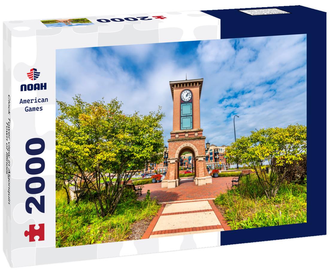 Clock Tower view in Algonquin Town of Illinois 2000pc Puzzle