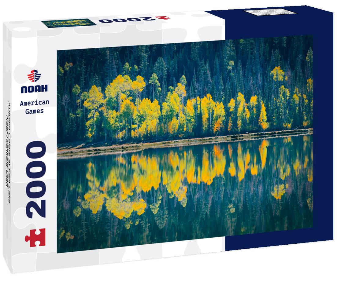 Noah Jigsaw Puzzle Autumn Colors at Fish Lake Near Richfield Utah 2000 pieces