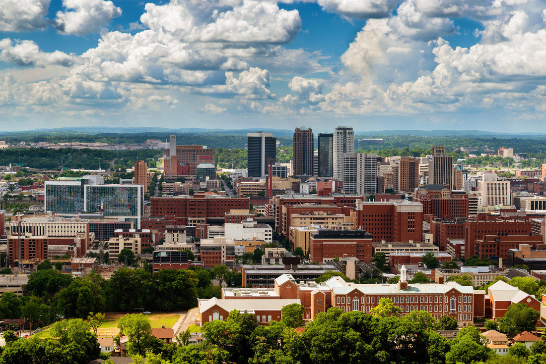 Downtown Birmingham, Alabama, from Vulcan Park 2000pc Puzzle