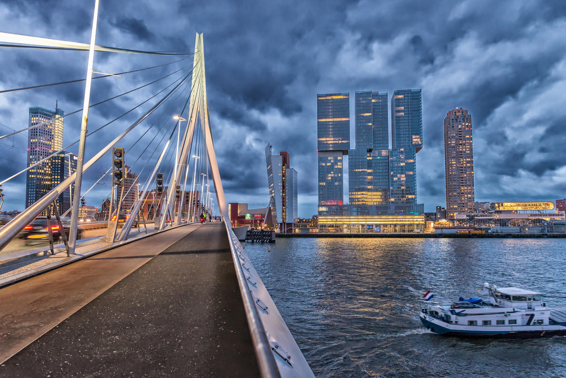 Rotterdam skyline. Beautiful view after sunset 2000pc Puzzle