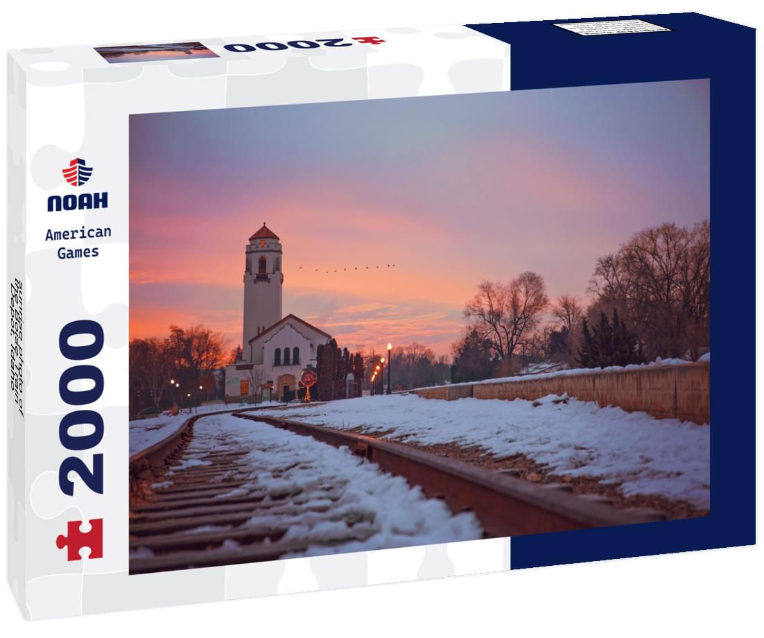 sunrise photo of the Boise Train Depot, Idaho 2000pc Puzzle