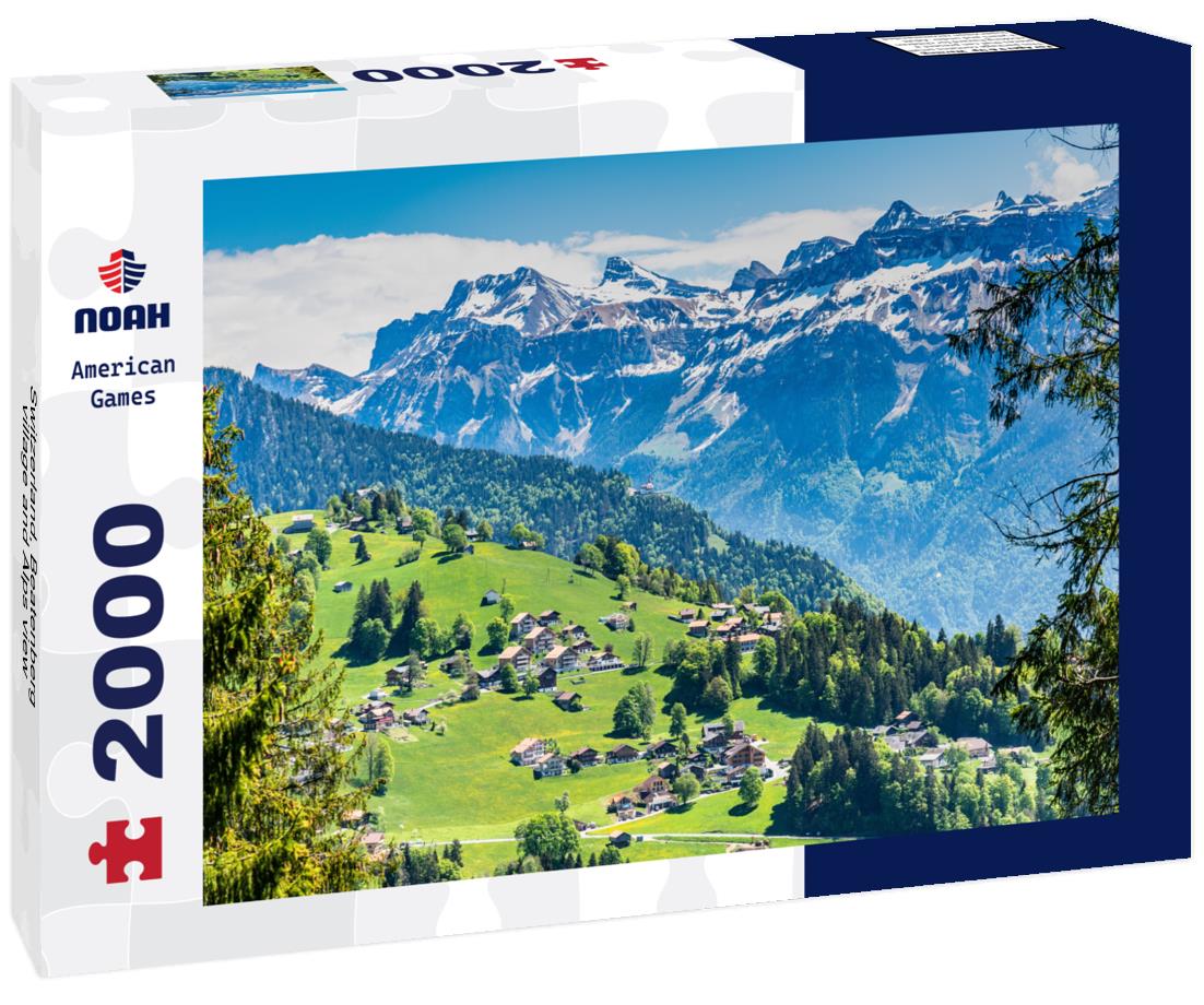 Switzerland, Beatenberg village and Alps view 2000pc Puzzle