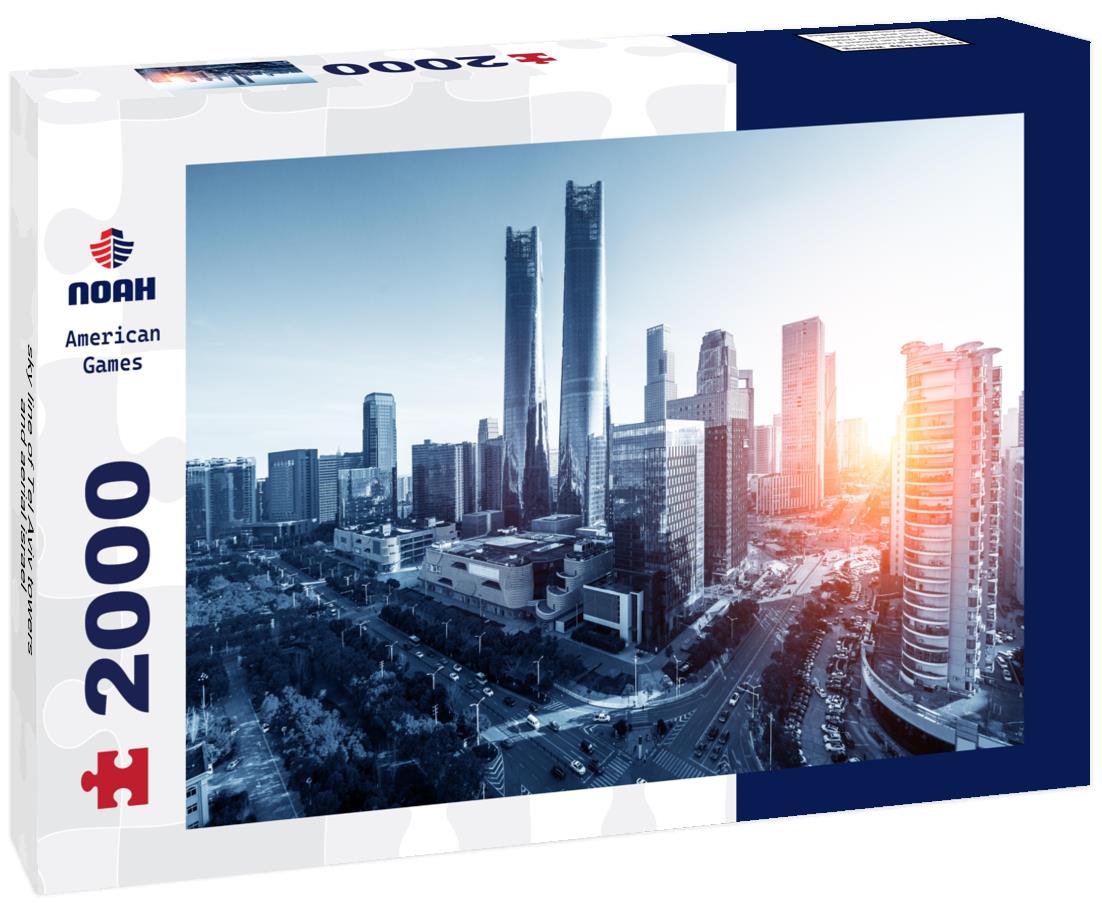 sky line of Tel Aviv towers and aerial israel 2000pc Puzzle