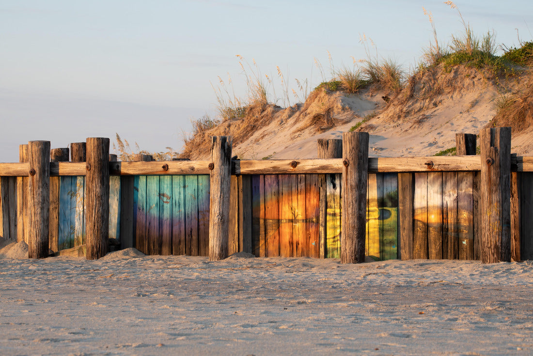 retaining wall at Folly Beach, South Carolina 2000pc Puzzle
