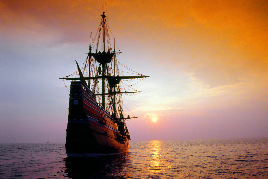 Mayflower II replica at sunset, Massachusetts 2000pc Puzzle