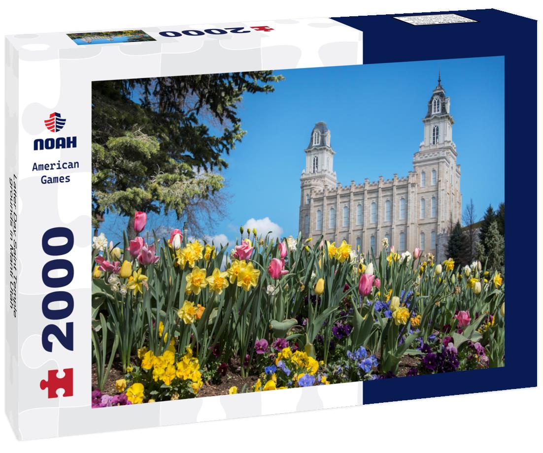 Noah Jigsaw Puzzle Latter Day Saint Temple grounds in Manti Utah 2000 pieces
