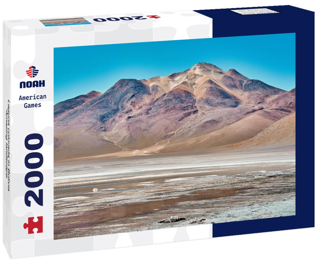 Noah Jigsaw Puzzle Laguna colorada in Bolivia, Amazing landscape 2000 pieces