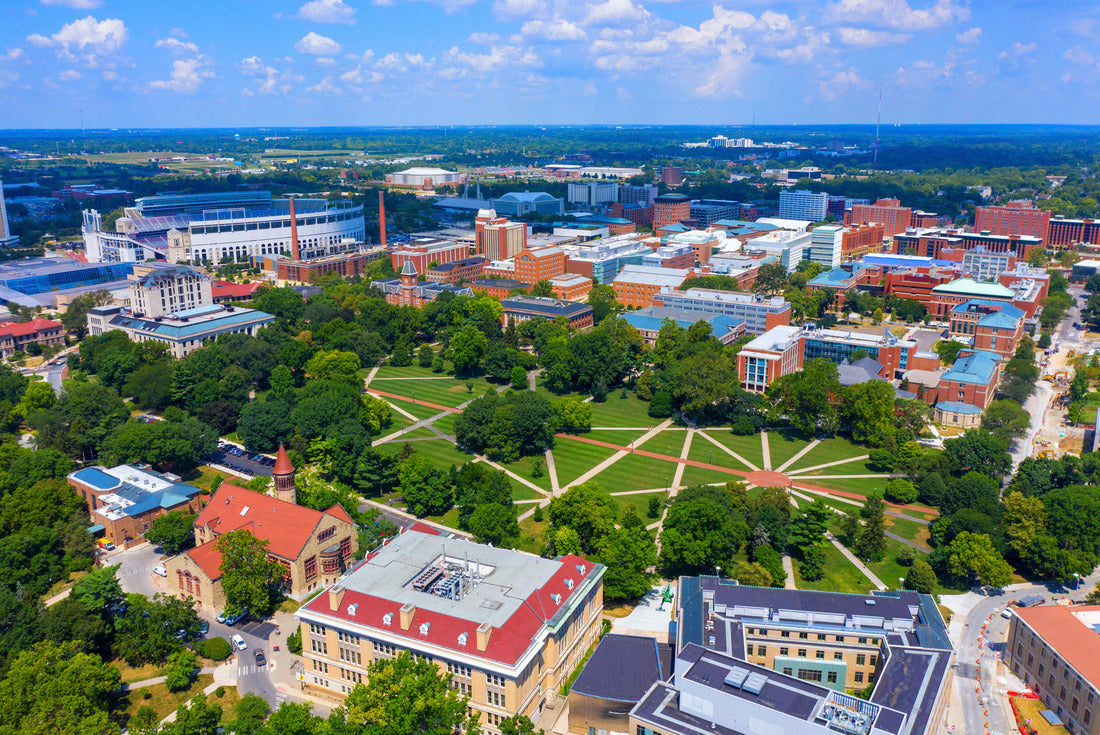 Aerial view of Oval university campus in Ohio 2000pc Puzzle