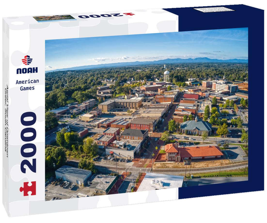 Aerial View of Downtown Greer, South Carolina 2000pc Puzzle