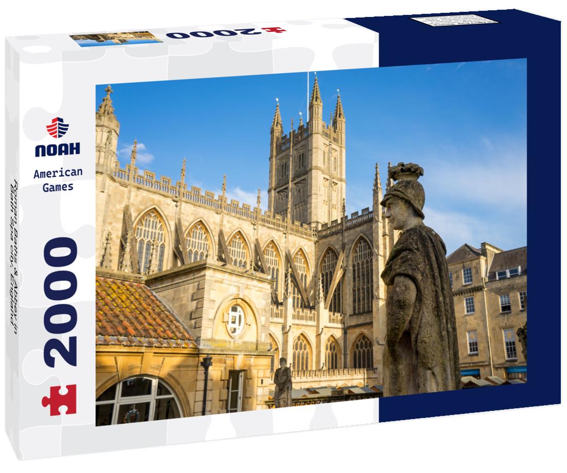 Roman Baths & Abbey in Bath Spa city, England 2000pc Puzzle