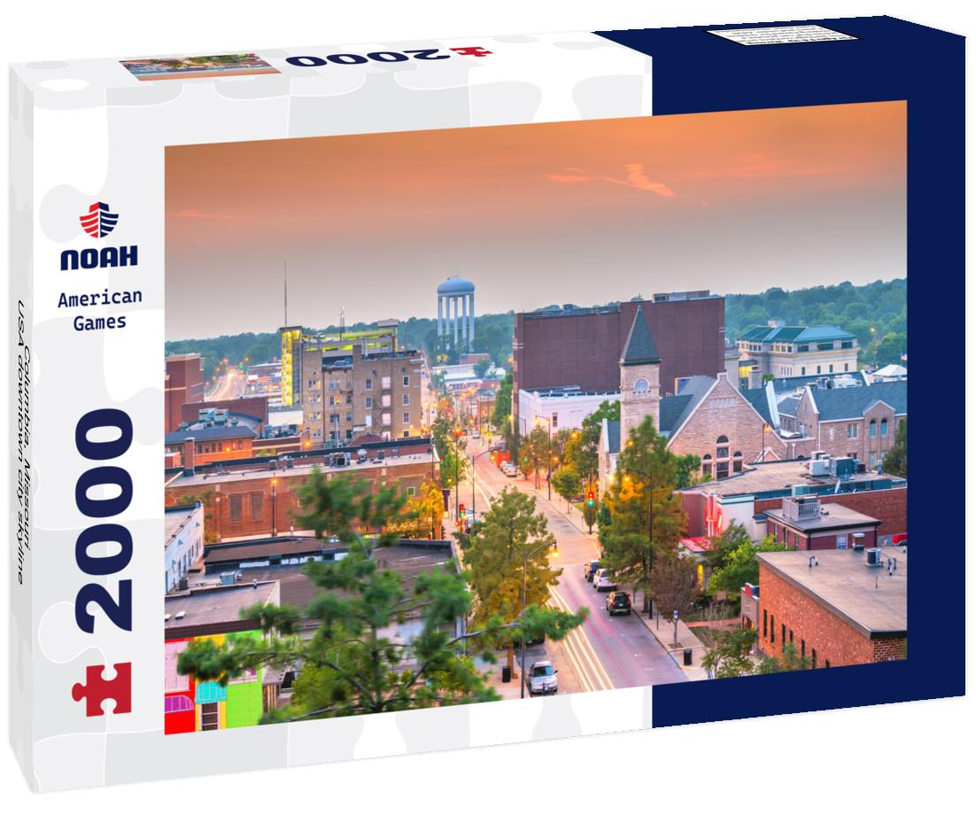 Noah Jigsaw Puzzle Columbia, Missouri, USA downtown city skyline 2000 pieces
