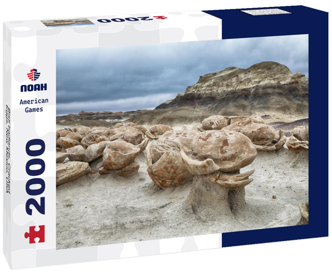 Noah Jigsaw Puzzle Bisti badlands, Cracked Eggs, New Mexico, USA 2000 pieces