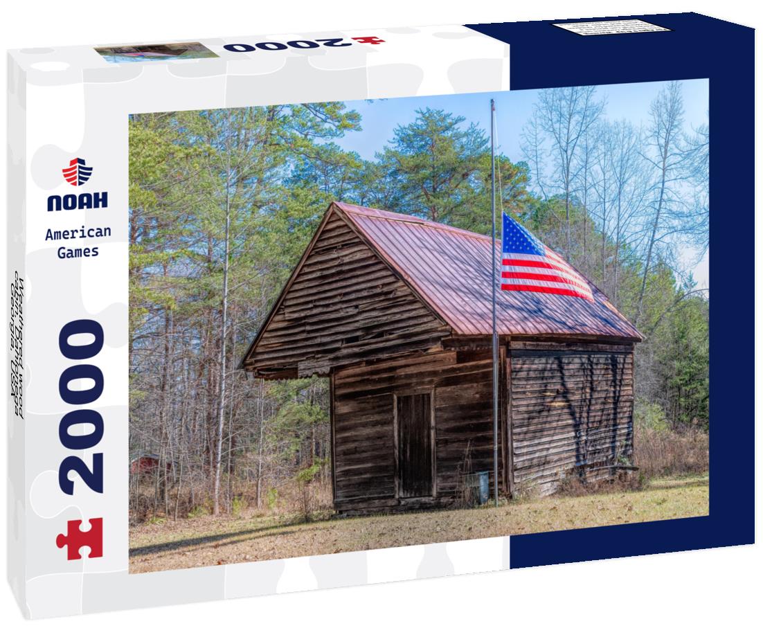 Weathered wood cabin, Dahlonega, Georgia, USA 2000pc Puzzle