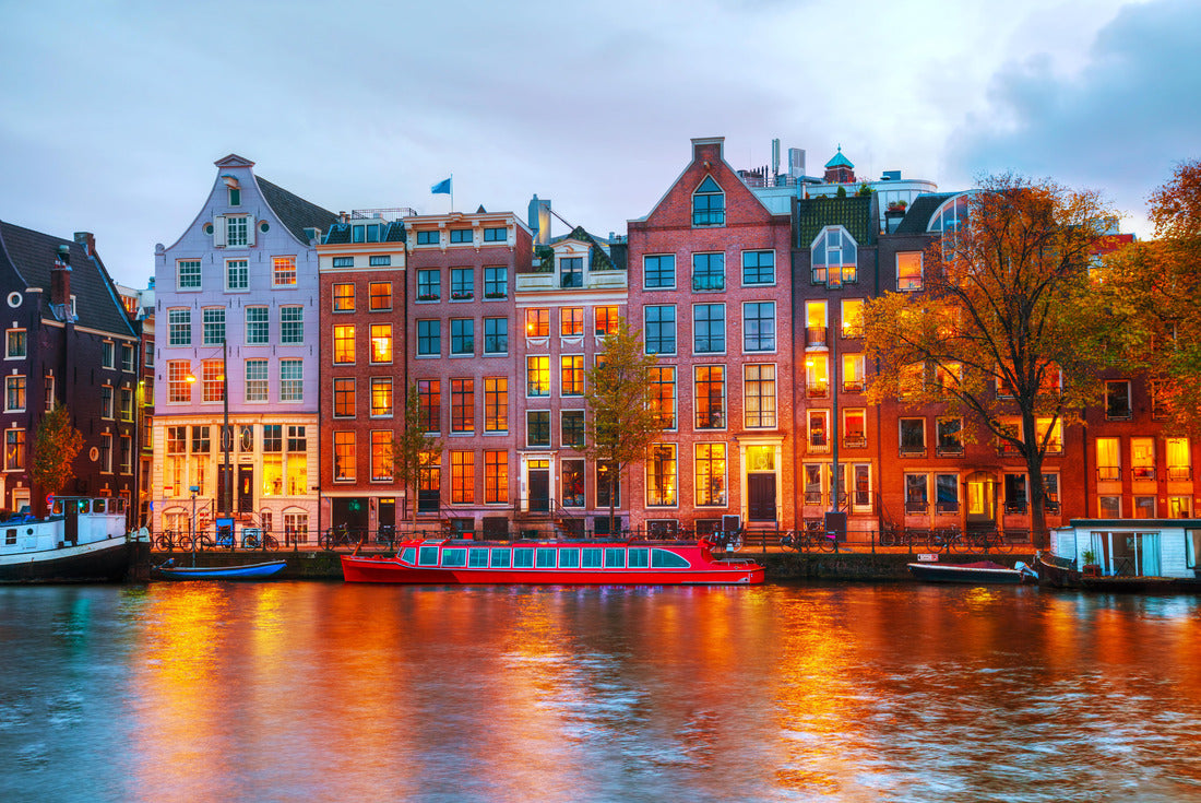 City view of Amsterdam with the river Amstel 2000pc Puzzle
