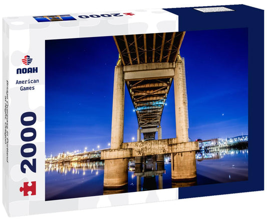 Noah Jigsaw Puzzle Bridge Overpass in Portland at Night, Oregon 2000 pieces