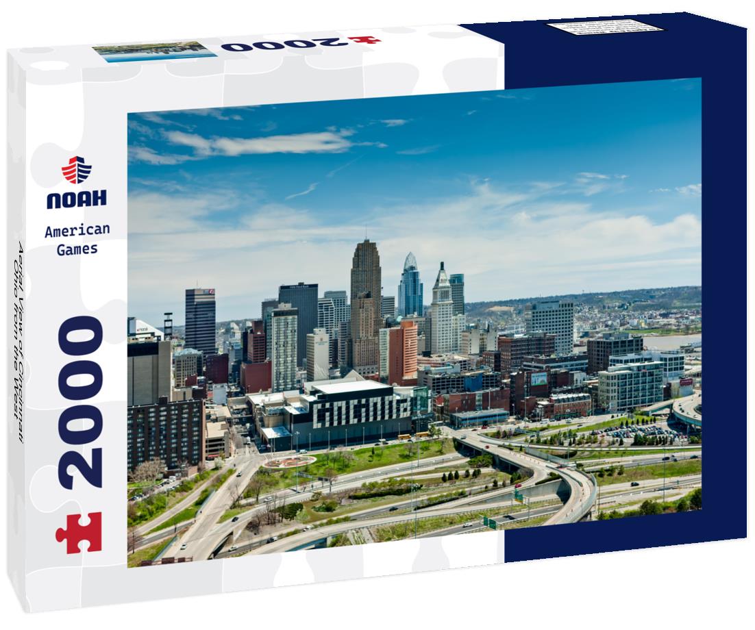 Aerial View of Cincinnati Ohio from the West 2000pc Puzzle
