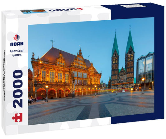 Noah Jigsaw Puzzle Bremen. The central market square. Town Hall 2000 pieces