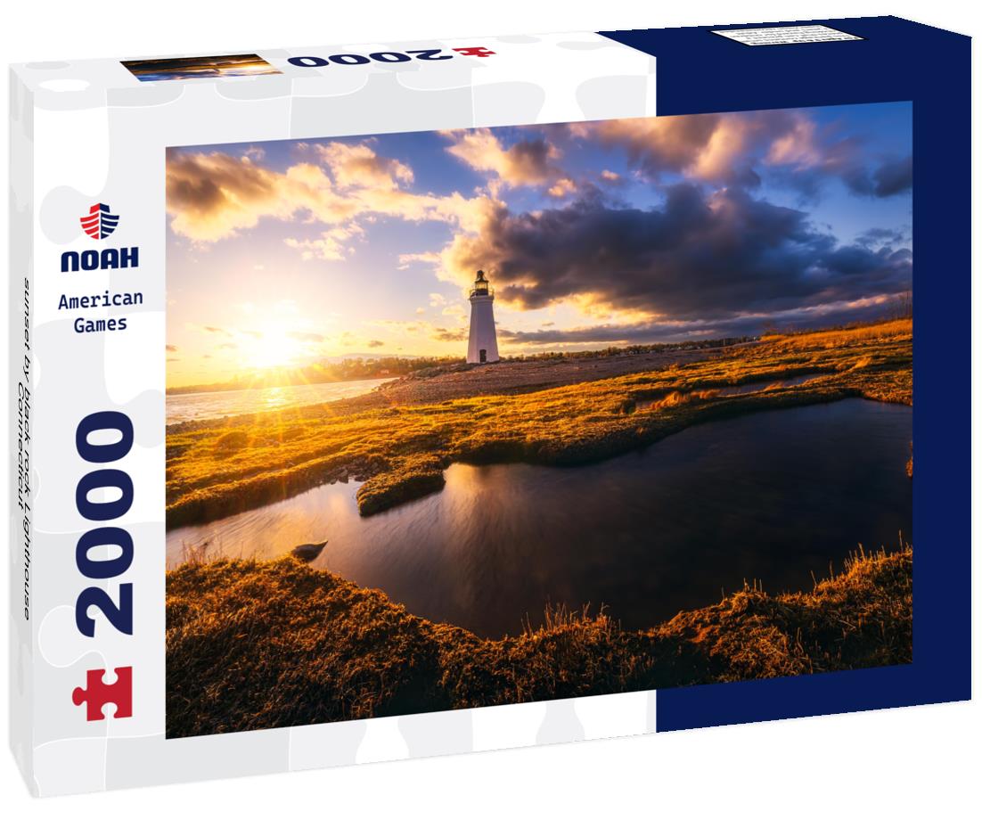 sunset by black rock Lighthouse, Connecticut 2000pc Puzzle