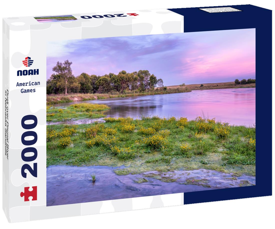 Dusk over Dismal River in Nebraska Sandhills 2000pc Puzzle