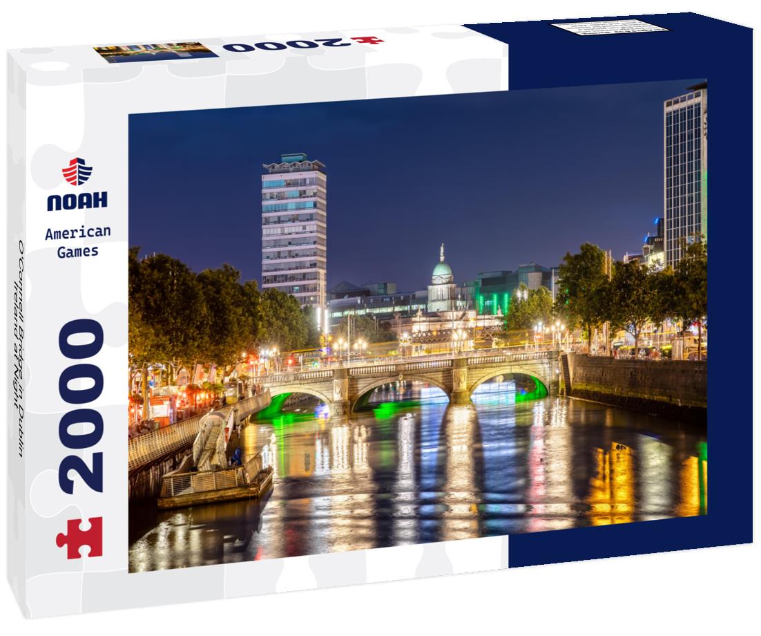 O'Connell Bridge in Dublin, Ireland at Night 2000pc Puzzle