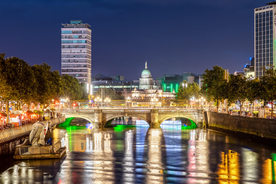 O'Connell Bridge in Dublin, Ireland at Night 2000pc Puzzle