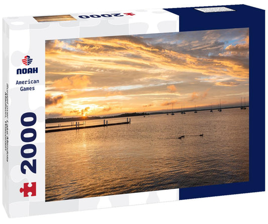 Noah Jigsaw Puzzle Sunset over Lake Mendota, Madison, Wisconsin 2000 pieces