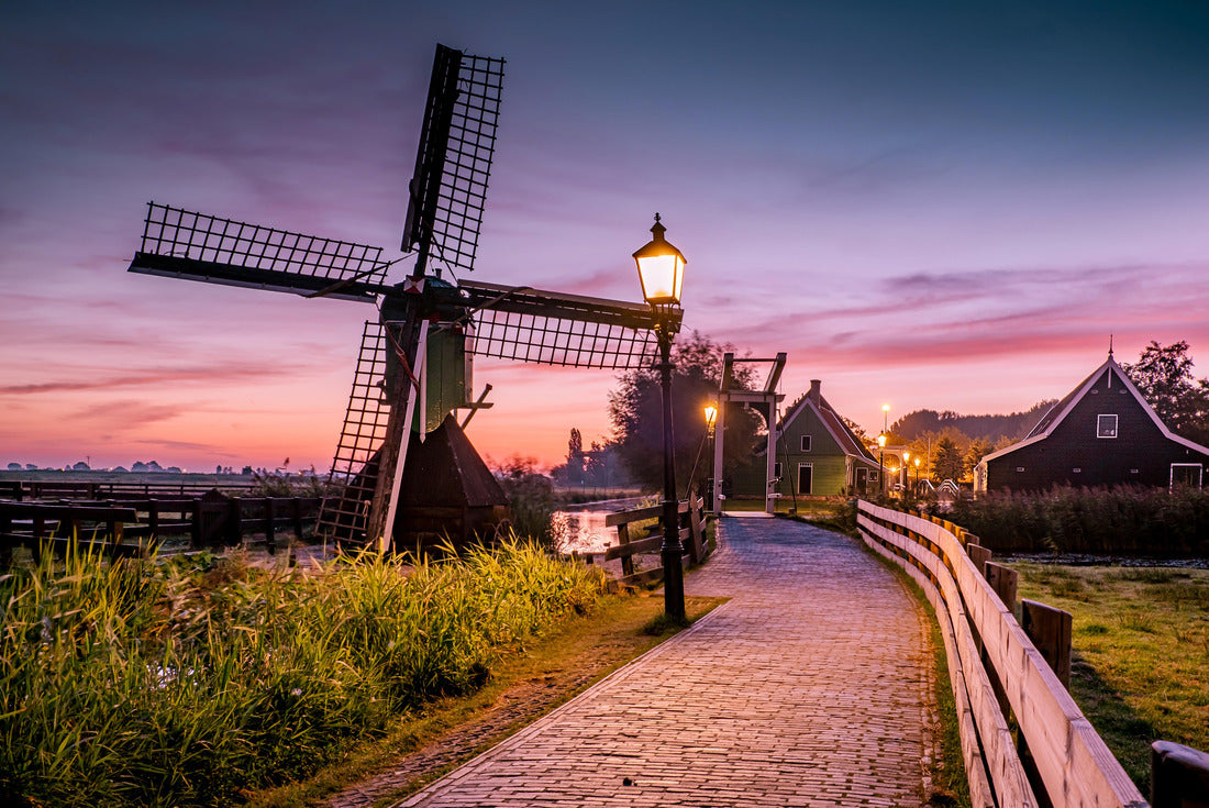 Sunrise Zaanse Schand Dutch windmill village 2000pc Puzzle