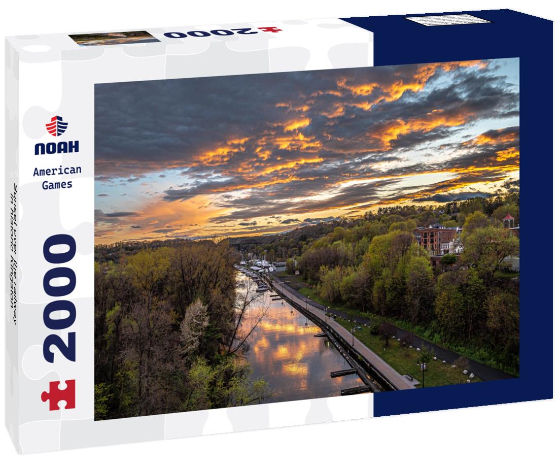 Sunset over the railway in historic Kingston 2000pc Puzzle