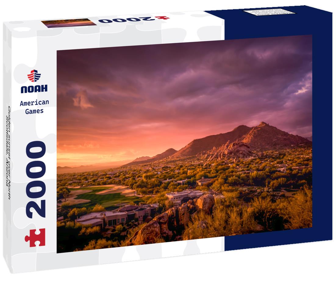 Golden sunset over North Scottsdale, Arizona 2000pc Puzzle