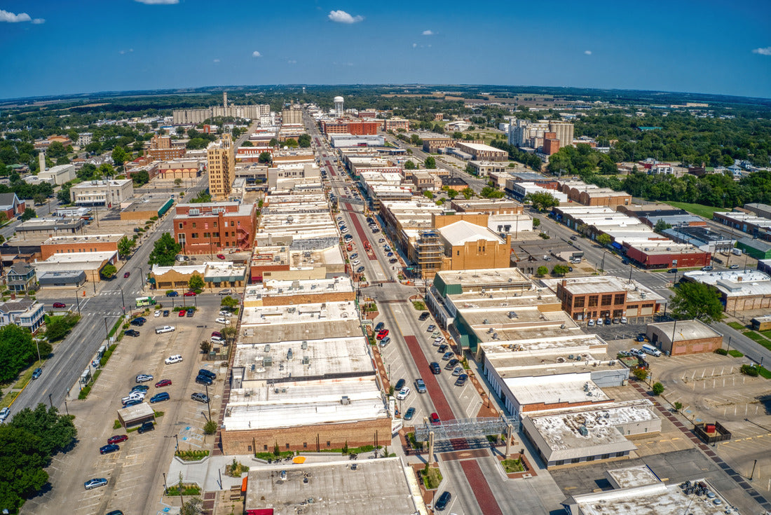 Aerial View of Salina, Kansas in late Summer 2000pc Puzzle