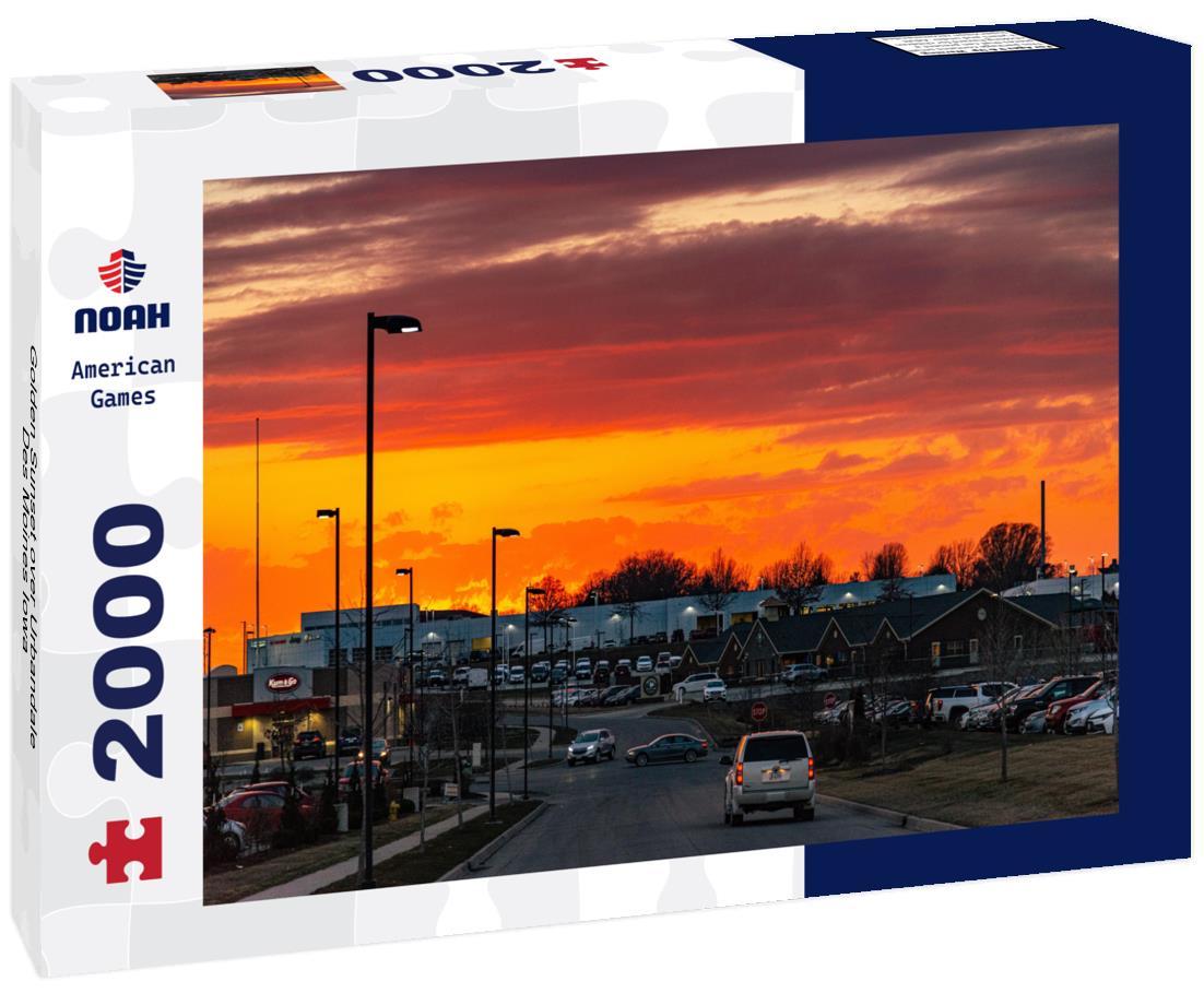 Golden Sunset over Urbandale Des Moines Iowa 2000pc Puzzle
