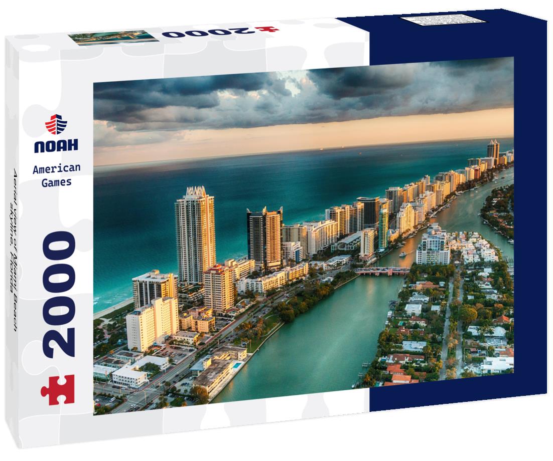 Aerial view of Miami Beach skyline, Florida 2000pc Puzzle