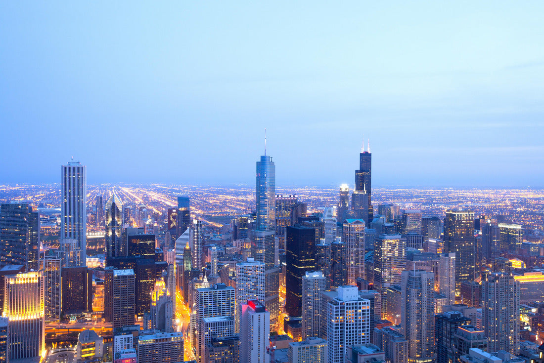 Elevated view of downtown Chicago, Illinois 2000pc Puzzle